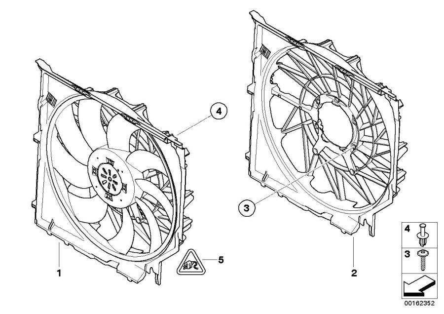 Diagram Fan housing, mounting parts for your 2013 BMW 740i   