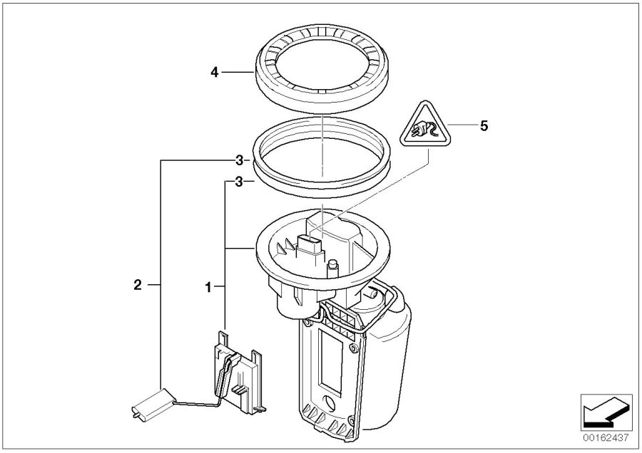 Diagram Fuel pump and fuel level sensor for your MINI