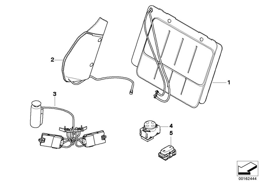 Diagram Seat, front, lumbar for your BMW