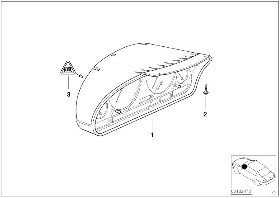 Diagram Instrument cluster for your 2023 BMW X3  30eX 