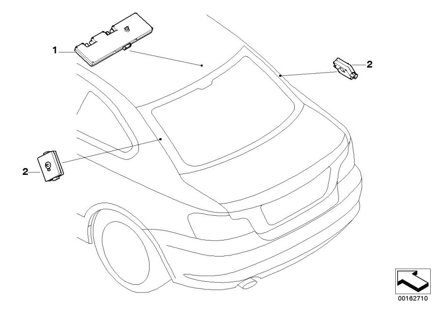 Diagram Single parts F antenna-diversity for your 2010 BMW 135i   