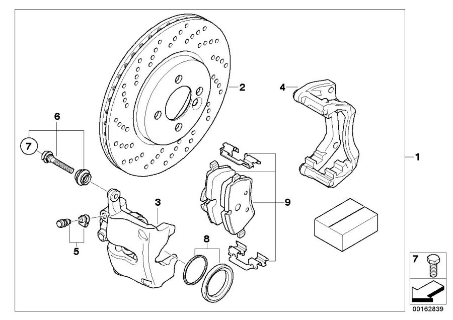 Diagram Sports brake "John Cooper Works" for your 2013 MINI