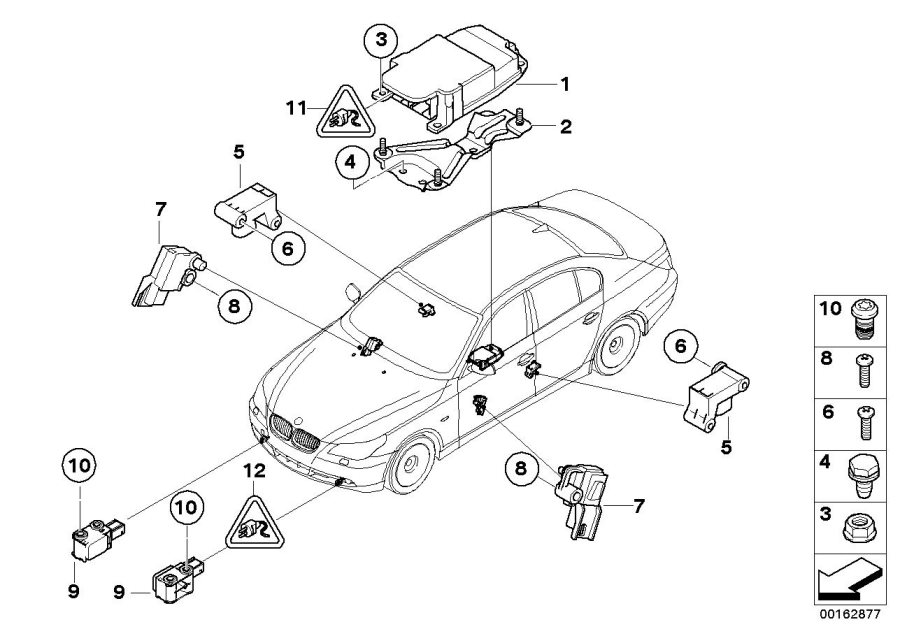 Diagram Electric parts airbag for your 2003 BMW M3   