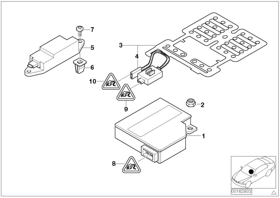 Diagram Electric parts airbag for your 2023 BMW X3  30eX 