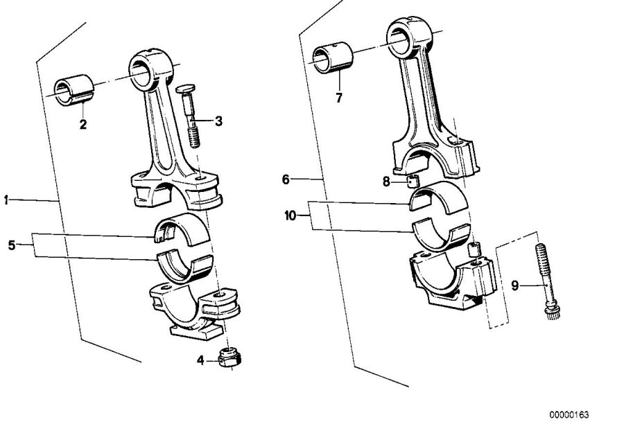 Diagram Crankshaft Connecting Rod for your BMW