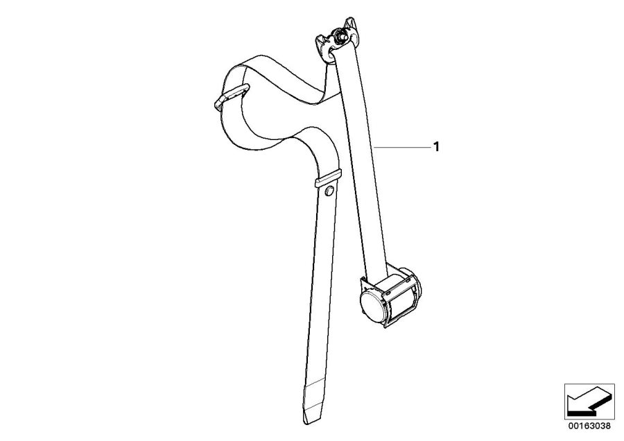 Diagram Safety belt front for your BMW