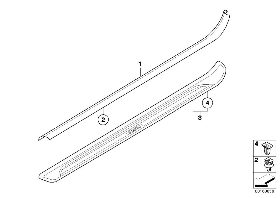 Diagram Cover, entrance for your 2018 BMW M6   