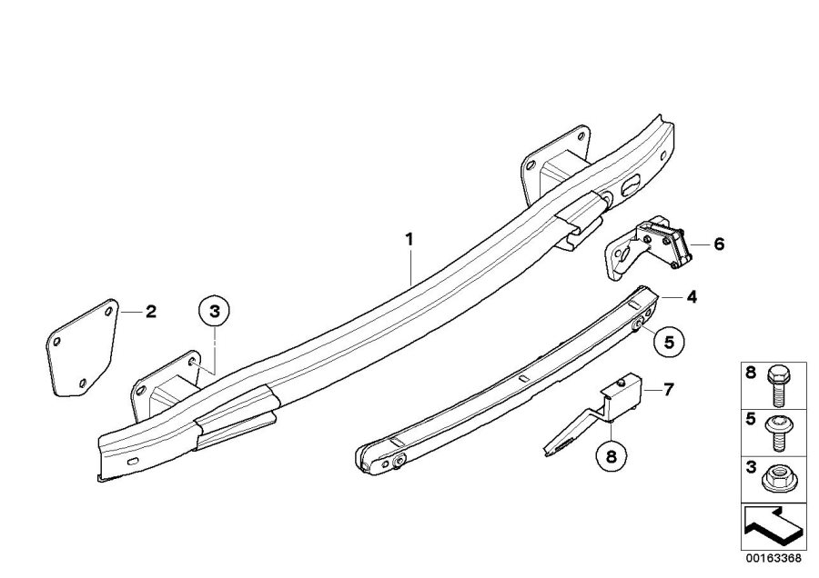 Diagram Carrier, rear for your 2010 BMW M6   