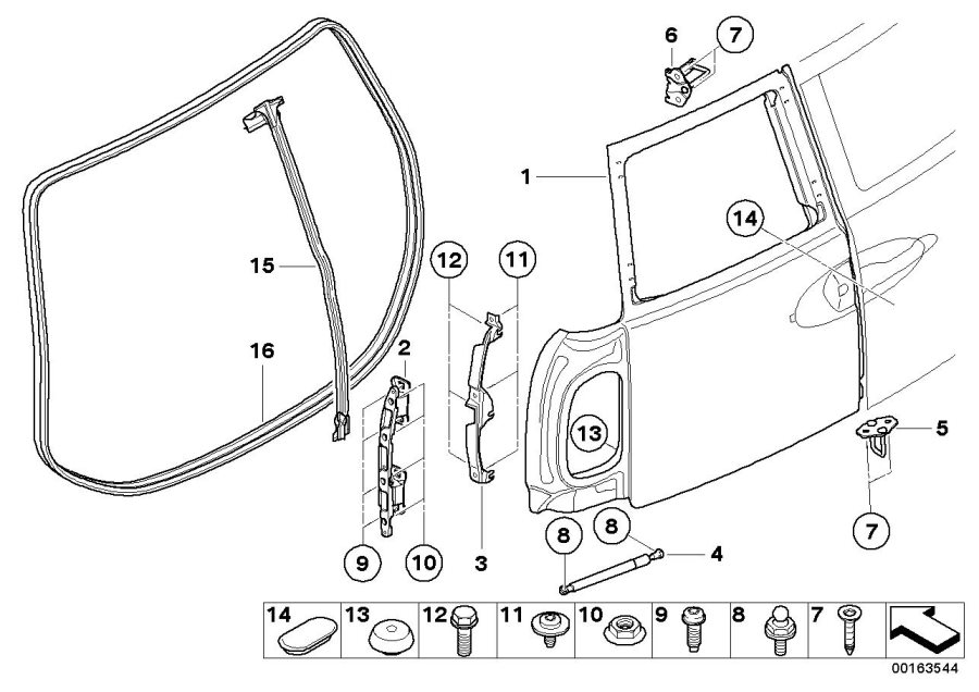 Diagram Splitdoor for your MINI