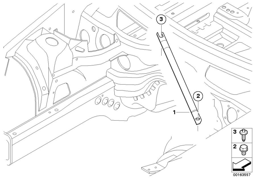 Diagram Strut brace for your 2012 BMW 550i   