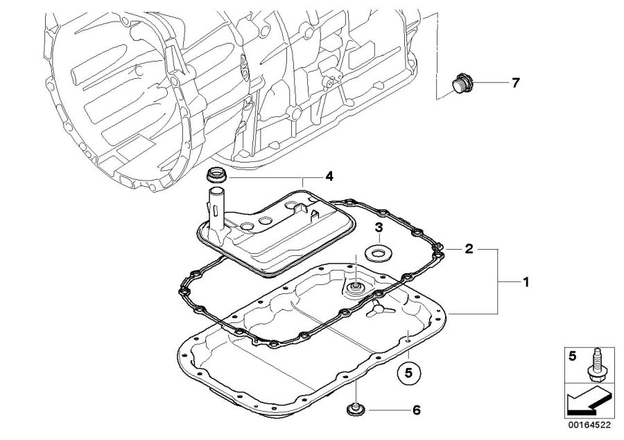 Diagram GA6L45R oil pan for your 2013 BMW