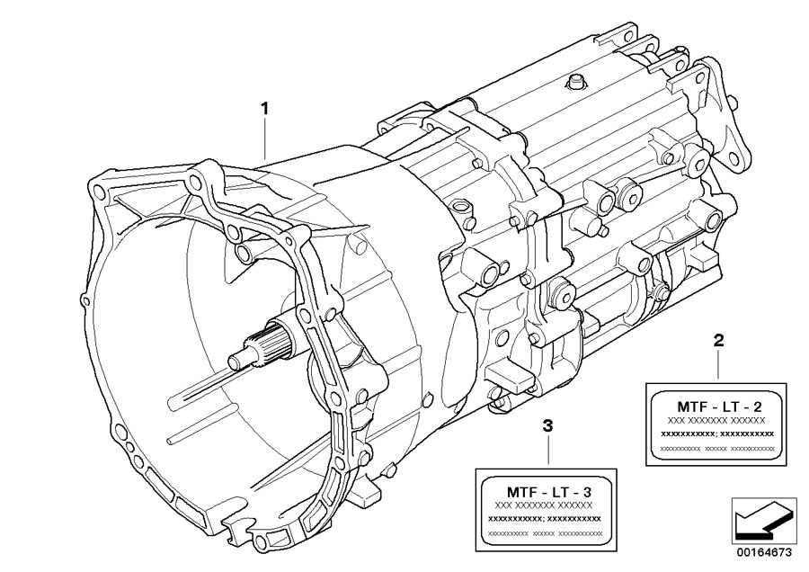 Diagram Manual transmission GS6-37BZ/DZ for your BMW