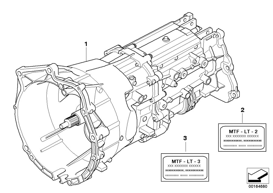 Diagram Manual Transmission GS6X37BZ/DZ- 4-WHEEL for your BMW