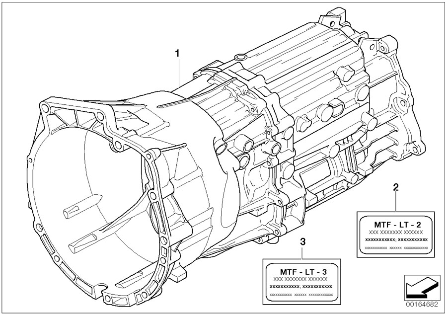 Diagram Manual Transmission GS6X53DZ - 4-WHEEL for your BMW