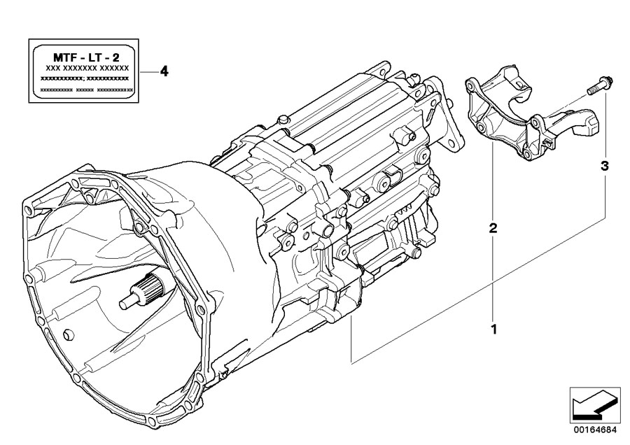 Diagram Manual Transmission GS6-53BZ for your BMW