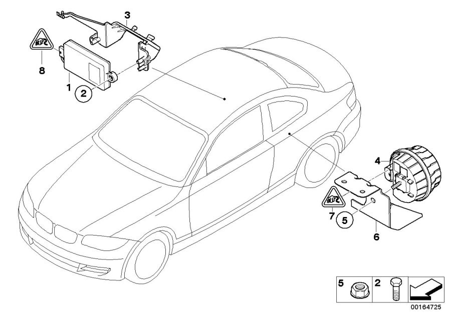 Diagram Alarm systems for your 2016 BMW M6   