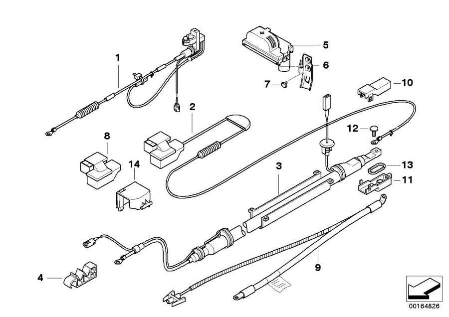 Diagram Battery cable for your BMW
