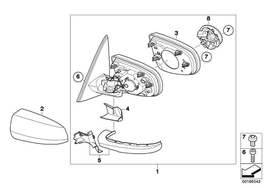 Diagram Exterior mirror (S430A) for your 2018 BMW X6   