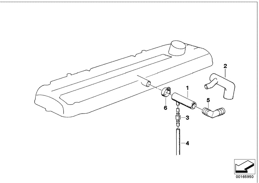 Diagram CRANKCASE-VENTILATION/OIL separator for your 2018 BMW X2 28iX  