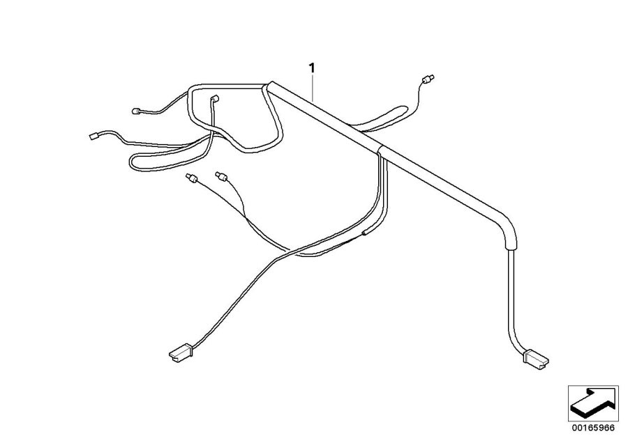 Le diagramme Faisceau de câbles de tableau de bord pour votre BMW