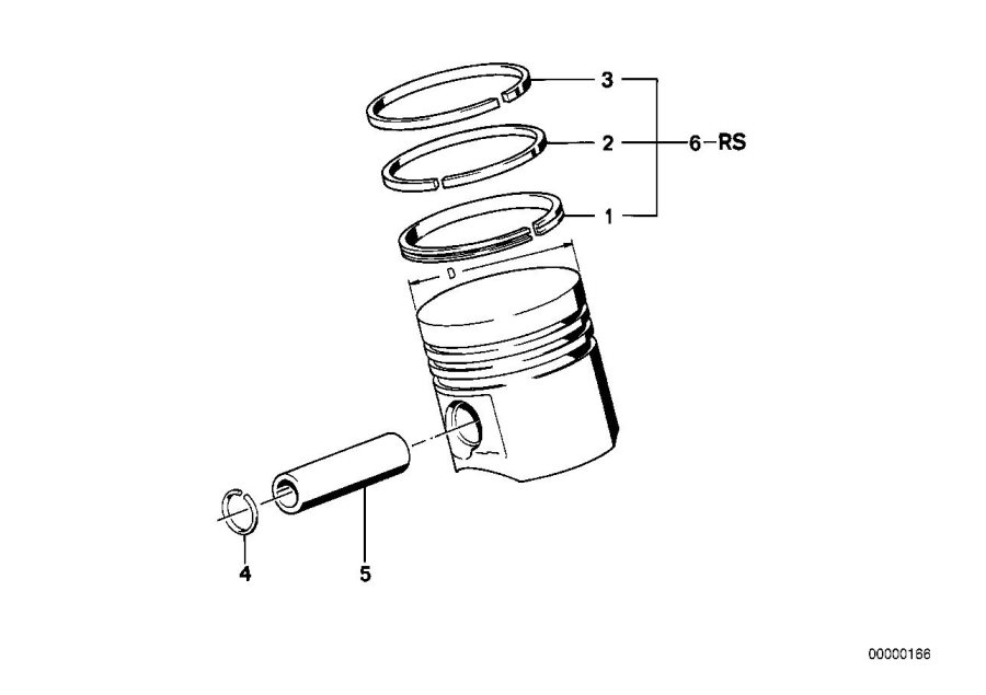 Diagram Crankshaft-pistons for your BMW