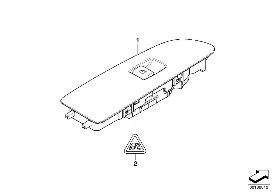 Diagram Window lifter switch, passenger"s side for your BMW