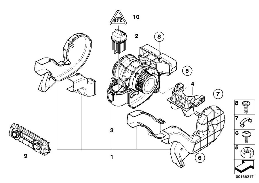 Diagram Blower rear for your BMW