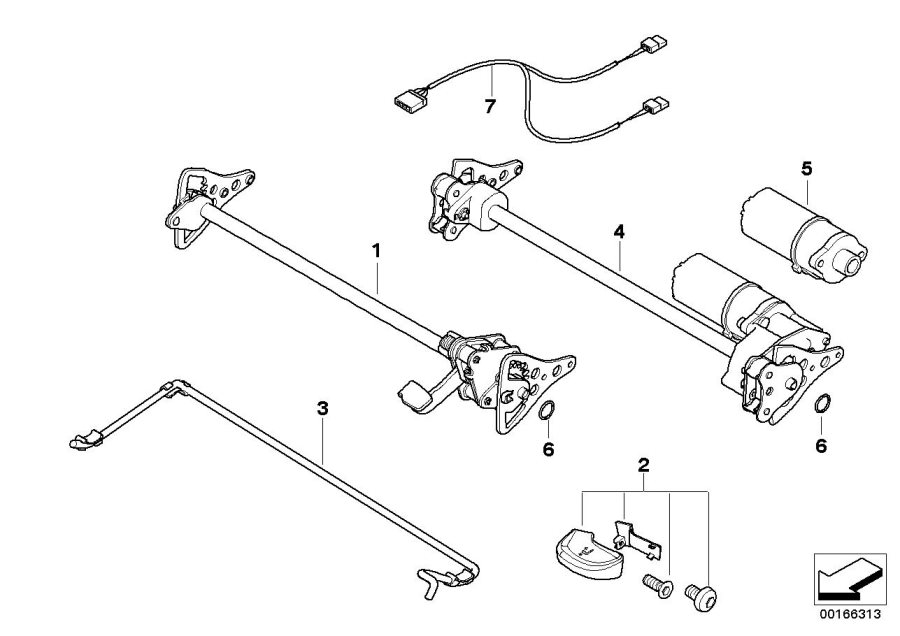 Diagram Seat, front, tilt adjustment for your 1999 BMW 328Ci   