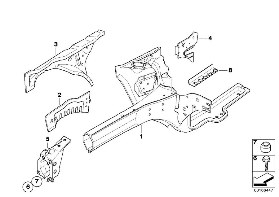 Diagram Front wheelhouse for your MINI