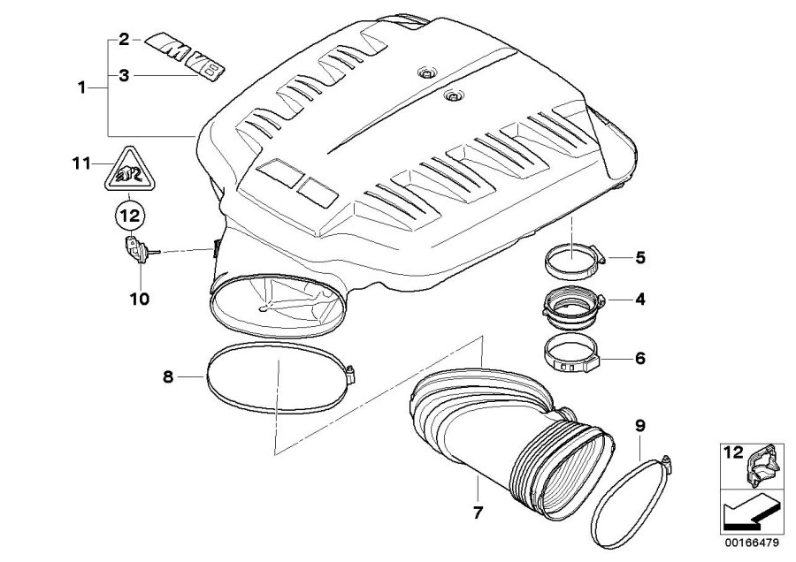 Diagram Intake manifold system for your 2014 BMW 640iX   