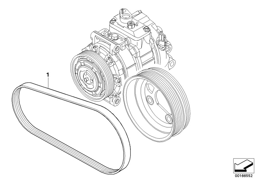 Diagram Belt Drive Climate Compressor for your BMW M6  