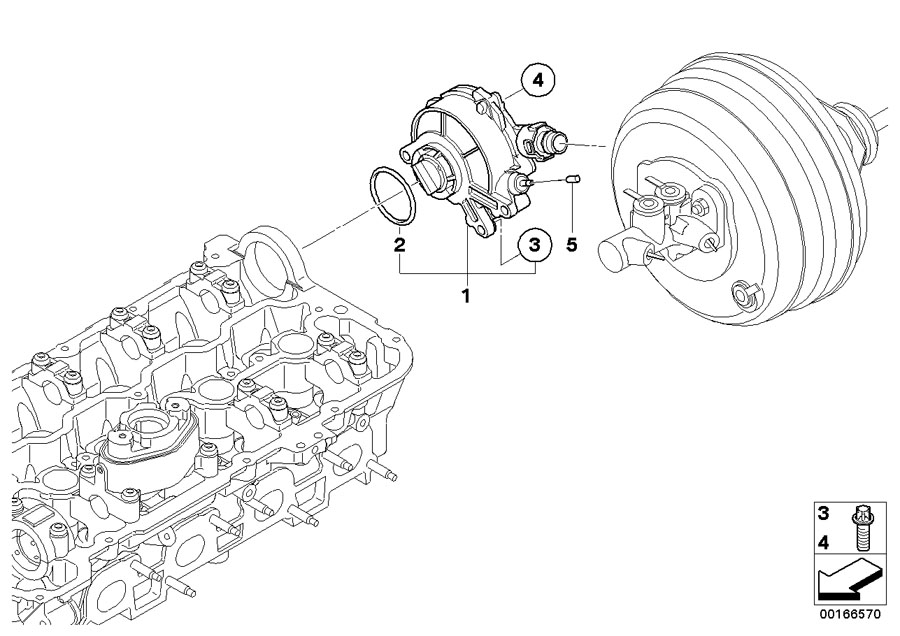 Diagram Vacuum pump with tubes for your 2015 BMW 750iX   