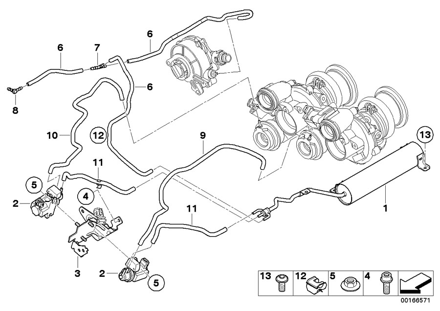 Diagram Vacuum control exhaust turbocharger for your 2015 BMW 328iX   