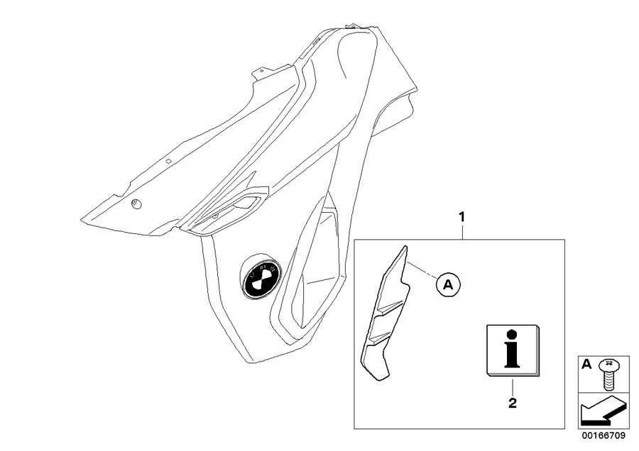 Diagram Set, wind deflector for your 2010 BMW F800GS   