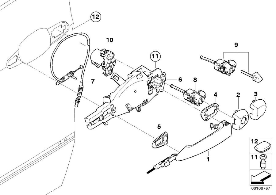 Diagram Locking system, door, front for your 2014 BMW M235i   