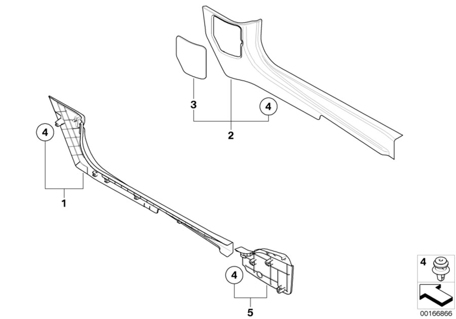 Diagram TRIM PANEL LEG ROOM for your MINI