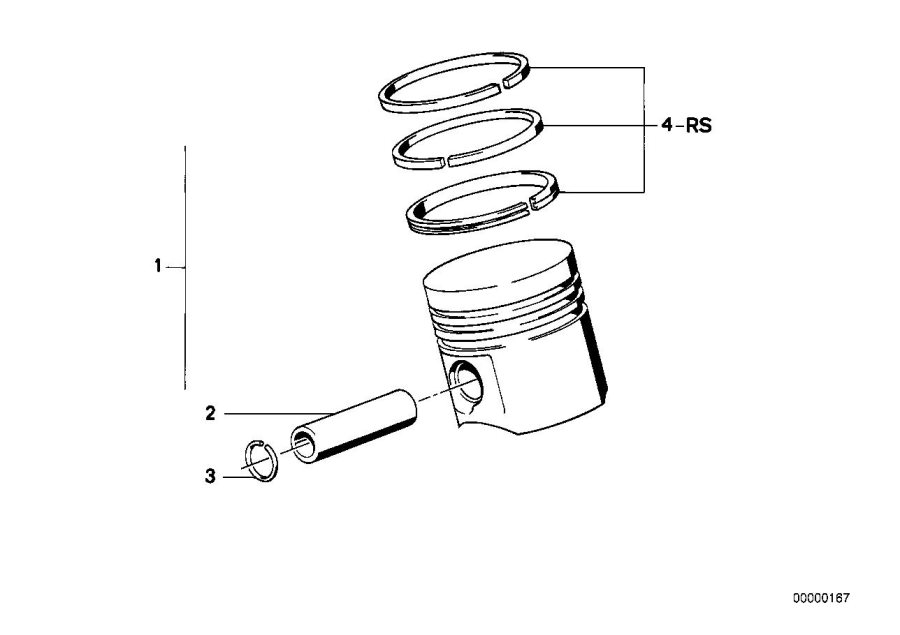 Diagram Crankshaft-pistons for your BMW