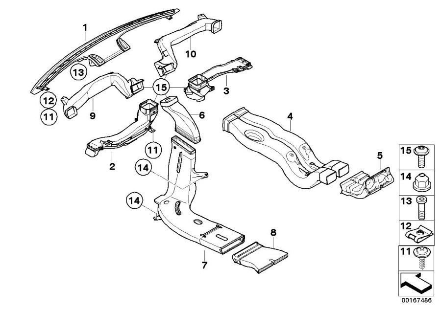 Diagram Air channel for your BMW M6  