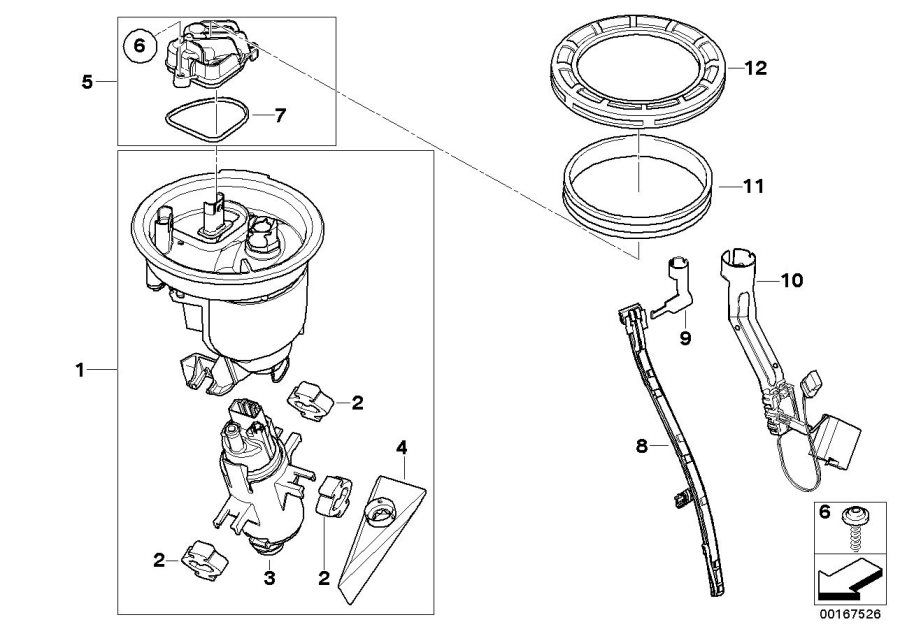 12Fuel pump and fuel level sensorhttps://images.simplepart.com/images/parts/BMW/fullsize/167526.jpg