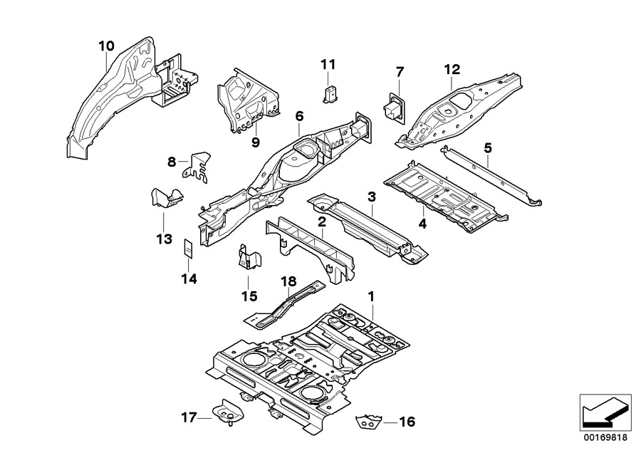 Diagram Rear body for your BMW