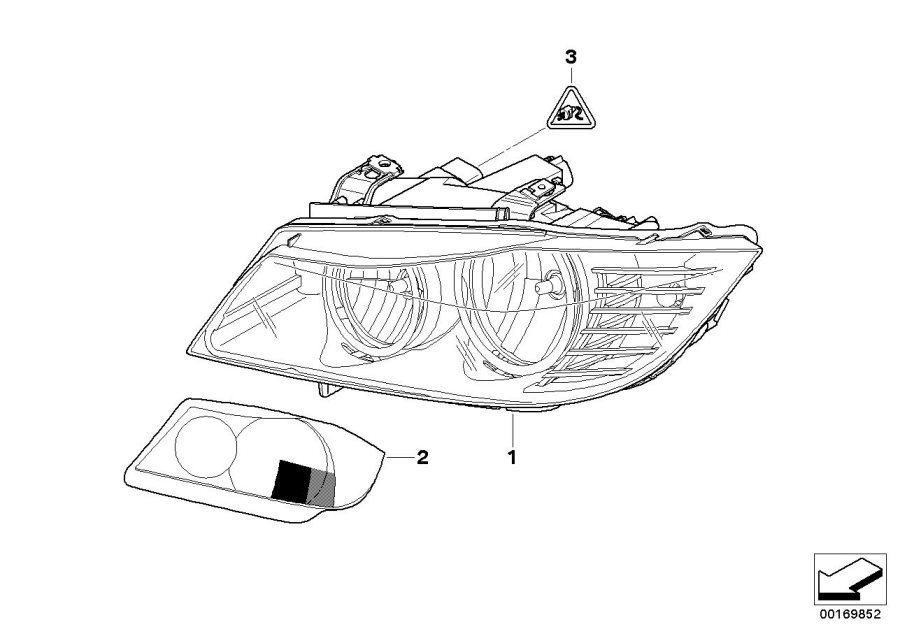 Diagram Headlight for your BMW