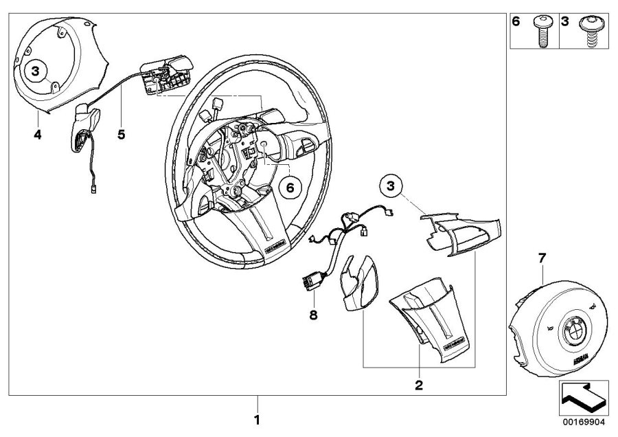 Diagram Sport st. wheel, lthr/wood rim MF/paddle for your 2021 BMW M550iX Sedan  