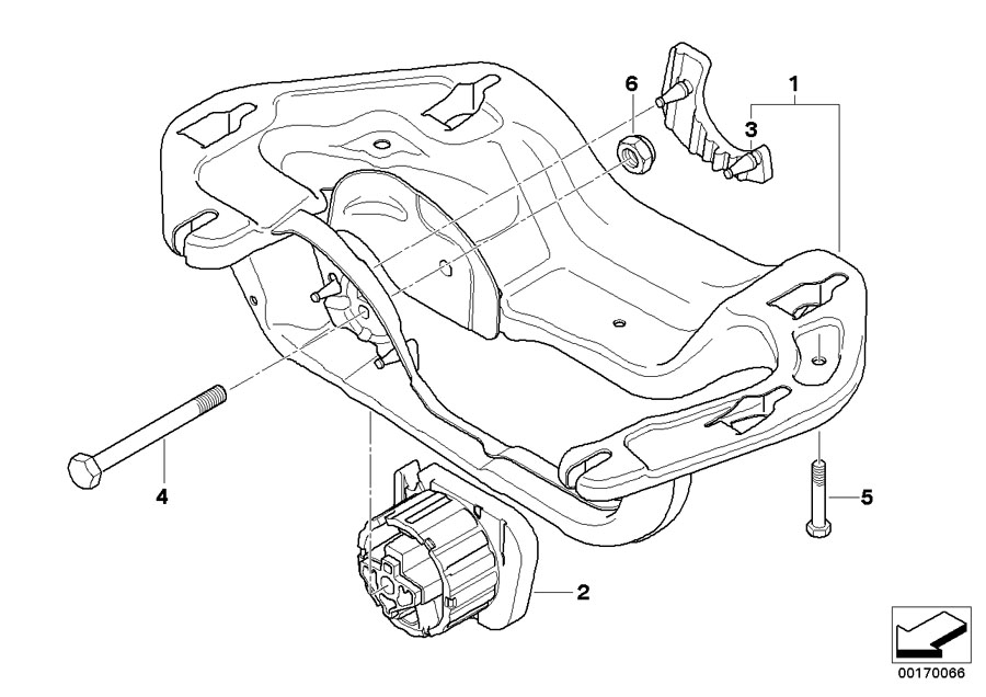 Diagram Gearbox suspension for your BMW X6  