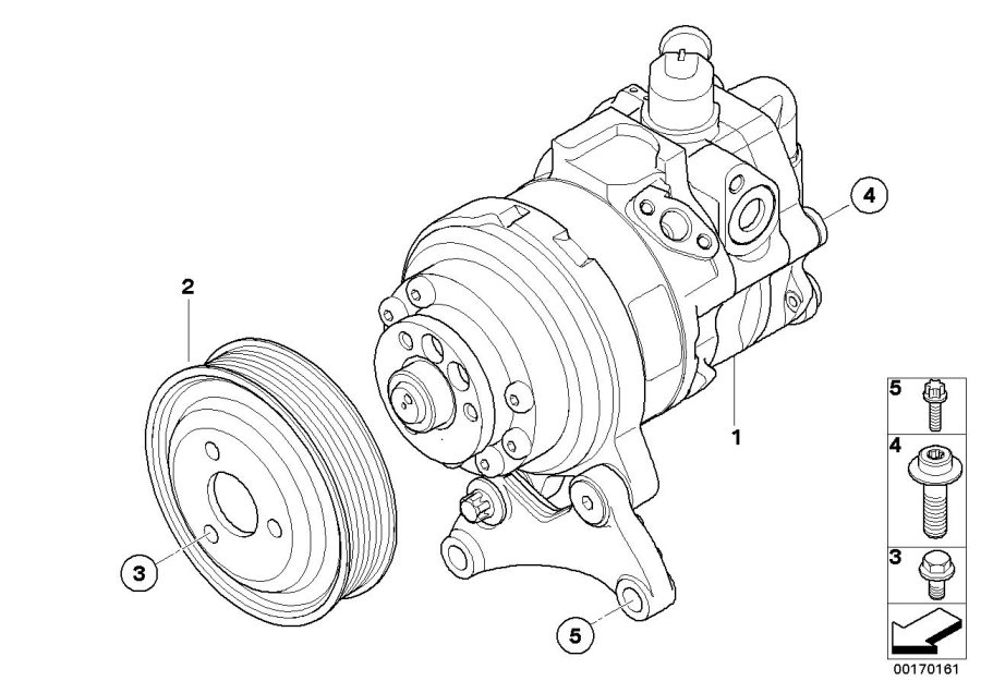 Diagram Power steering PUMP/ADAPTIVE Drive for your 2009 BMW M6   