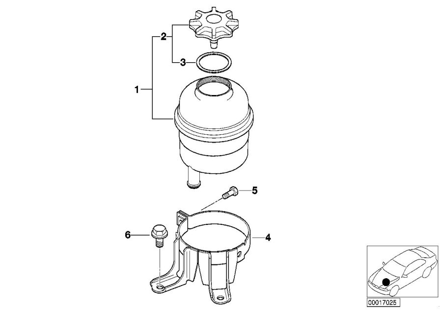 Le diagramme Reservoir d"huile / Pieces detachees pour votre BMW