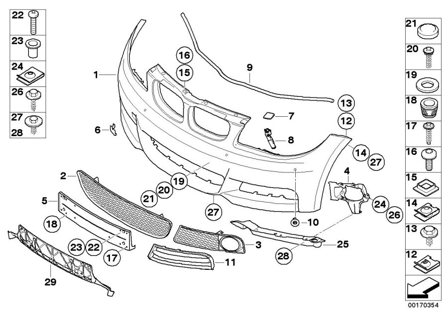 Diagram M Trim, front for your 2016 BMW 435i   