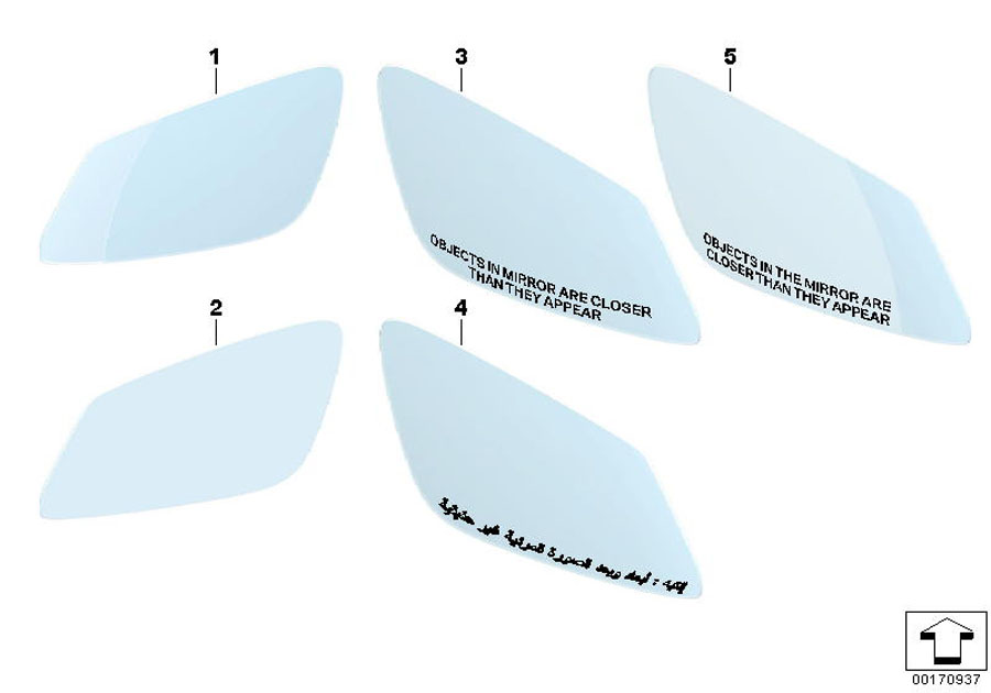 Diagram MIRROR GLASS for your 2014 BMW M6   