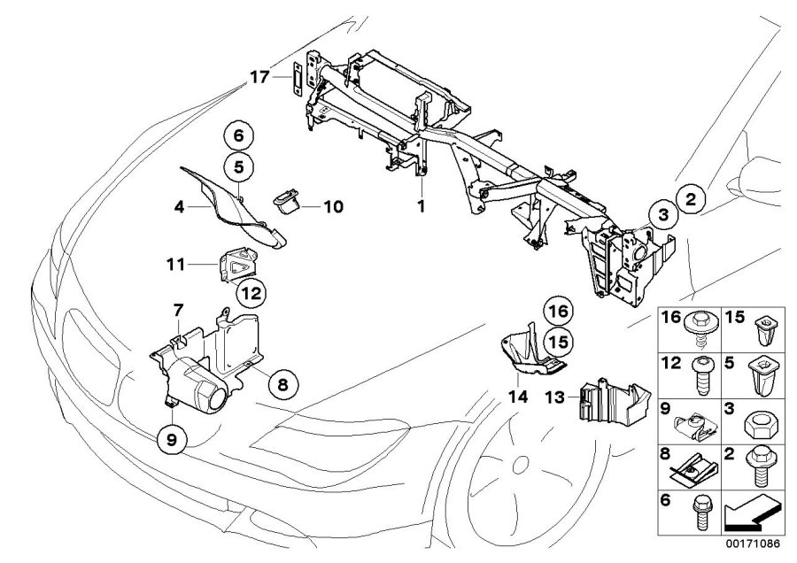 Diagram Various body parts for your 2015 BMW M235i   