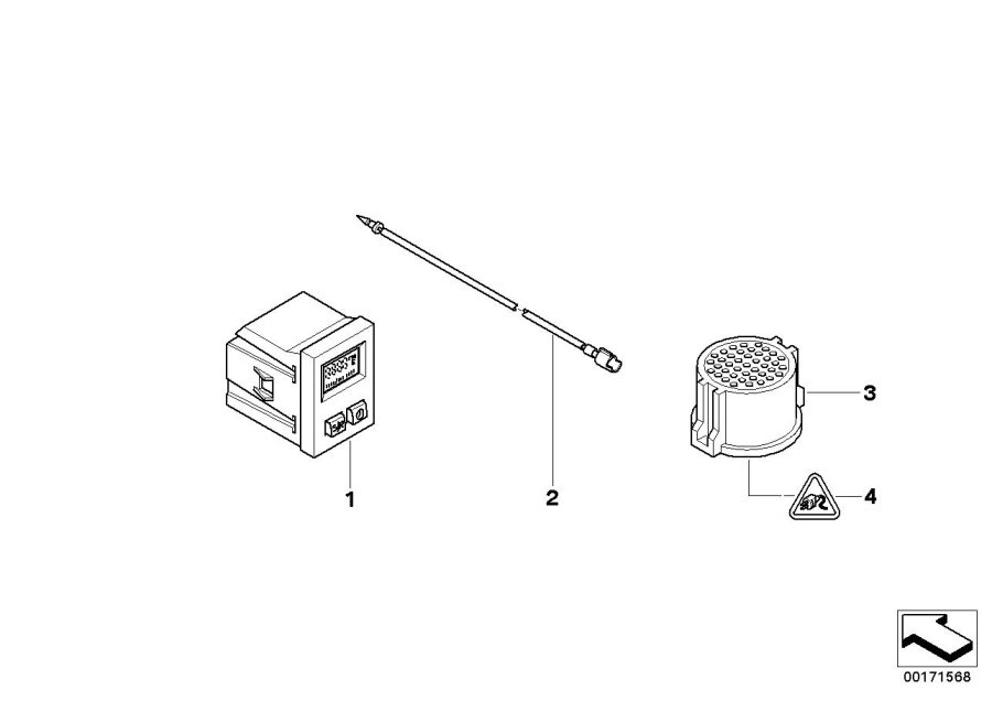 Diagram Additional instruments for your BMW