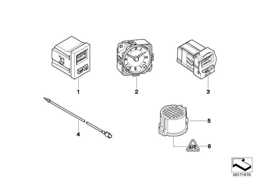 Diagram Additional instruments for your BMW